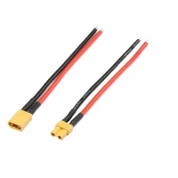 XT30 plug and socket connection pair with 10cm wires 32V 20A