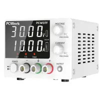 Лабораторный блок питания PCW07F 0-30В / 10А DC, 300Вт регулируемый источник питания с портами USB и Type-C