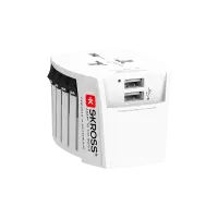 SKROSS MUV USB travel adapter 2x USB-A universal