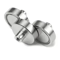 Magnet with M4 internal thread d=25mm h=7mm NdFeB N38 18kg