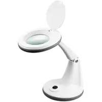 LED magnifying lamp with base 6W 450lm 3D 1.75x white