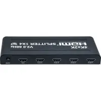 4-ne HDMI 2.0 jagur splitter 4k@60Hz- NB! avatud pakend