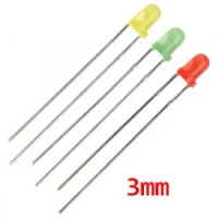 LED 3mm roheline 12V 8-20mcd 60deg