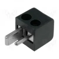 Speaker plug with bolts Black