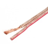 Audio Speaker wire copper stranded transparent 2*1.5mm