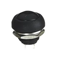 Push button OFF-(ON) 18mm 2A 250V Black