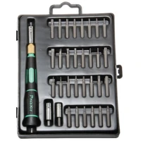 Отвертка, комплект 33 насадок,  +,-,torx,hex,nut, удлинитель