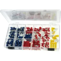 Set 200pc wire terminal kit Red Blue Yellow