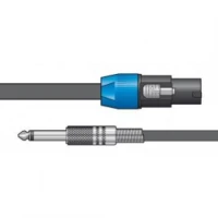 Kõlarikaabel 2*1.5mm2 NL2 speakon-6.3mm mono pistik 10m