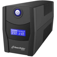 UPS 800VA 480W with 12V 7.2Ah battery, 2*euro socket, LCD, USB