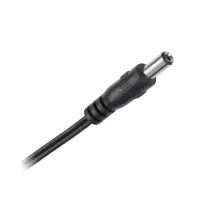 2.5/5.5mm 12mm DC straight connector with 1.2m black cable
