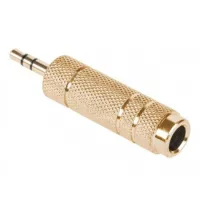 3.5mm stereo plug-6.3mm stereo socket gilded metal