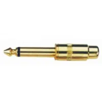 6.35mm plug-RCA socket gilded metal