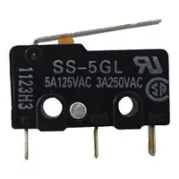 SS-5GL - Microswitch, Subminiature, Snap Action, Hinge Lever, SPDT, Solder, 5 A