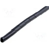 Organizer protective spiral for wires cable 3-10mm 10m Black