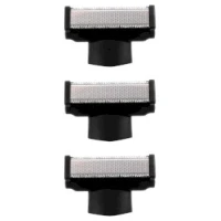 Set of 3 extra shaving heads for the Melissa 16680054 trimmer Black
