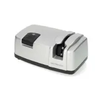 Electric Knife Sharpener, Aluminium Housing, 20 Ceramic Rods, Easy to Use & Clean, Sharpens All Straight-Edged Knives