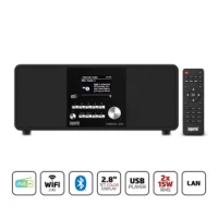DABMAN i200 (V2) Multifunctional Stereo Radio DAB+ / FM / Internet Black