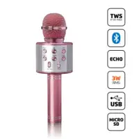 Karaoke Microphone with Bluetooth® speaker, USB and Micro SD player