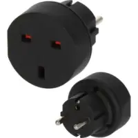 Travel Adapter GB-to-Europe Earthed