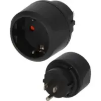 Travel Adapter Europe-to-USA Earthed