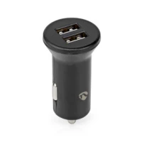 Car Charger, 24 W, 2x 2.4 A, Number of outputs: 2, Port type: 2x USB-A
