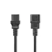 Power Cable, IEC-320-C14, IEC-320-C13, Straight, Straight