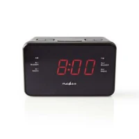 Digital Alarm Clock Radio, LED, 1x 3.5 mm Audio Input, Time projection, AM / FM