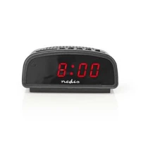 Digital Desk Alarm Clock, LED, Snooze function, Black
