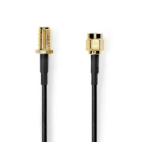 SMA Cable, SMA Male, SMA Female, Gold Plated, 50 Ohm