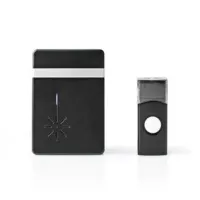 Wireless Doorbell Set, Battery Powered, 3 V DC, 1x CR2032, Volume: 80 dB
