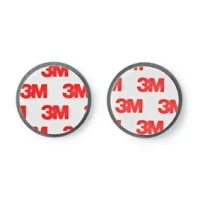 Detector Mount, Diameter: 39.4 mm, Magnetic, Double-sided Tape, Silver
