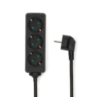 Extension Socket, Type F (CEE 7/7), 3-Way, 1.50 m, 3680 W