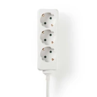 Extension Socket, Type F (CEE 7/7), 3-Way, 1.50 m, 3680 W