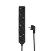 Extension Socket, Type F (CEE 7/7), 6-Way, 1.50 m, 3680 W