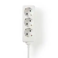 Extension Socket, Type F (CEE 7/7), 3-Way, 3.00 m, 3680 W