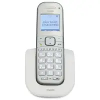 DECT telephone for seniors single White