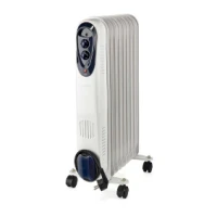 Mobile Oil Radiator, 800 / 1200 / 2000 W, 9 Fins, Adjustable thermostat, 3 Heat Settings