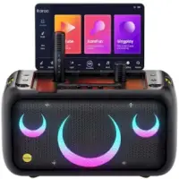 Break X1 Portable Karaoke speaker with 13.3” touch screen and 2 wireless microphones 460 W