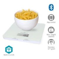 SmartLife Kitchen Scale, Bluetooth®, Glass / Plastic, White