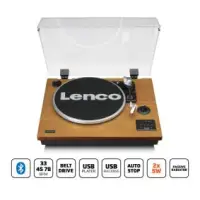 Record Player with Bluetooth®, USB MP3 encoder, speakers Wood