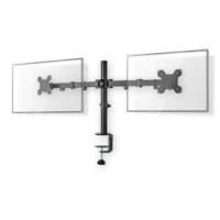 Desk Monitor Mount, 2 Screens, 15 - 32 ", 75x75 / 100x100, Full Motion