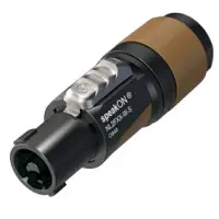 2 pole speakON cable connector, chuck type strain relief for cable diameters 6 to 12 mm
