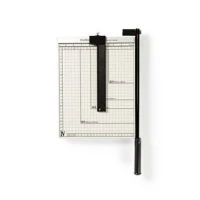 Paper Cutting Machine, Max. cutting size: 210 x 297 mm, Type of knife: Metal, Metal, Black / White