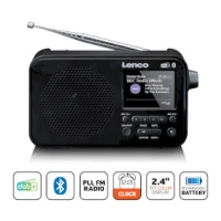 Portable DAB+ FM radio with Bluetooth® 2,4" TFT display Black