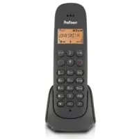 Cordless telephone with 1 handset Black