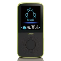 Sport MP3/4 Player with Pedometer, Sport Earbuds and Sport Armband Lime