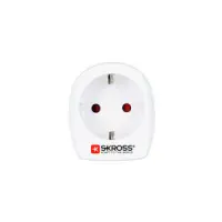 Travel Adapter Europe-to-USA Earthed