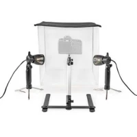 Portable Photo Studio Kit, 400 lm, Foldable, Backgrounds included, Travel bag included