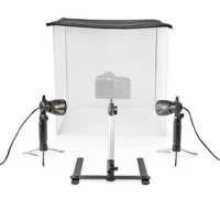 Portable Photo Studio Kit, 400 lm, Foldable, Backgrounds included, Travel bag included